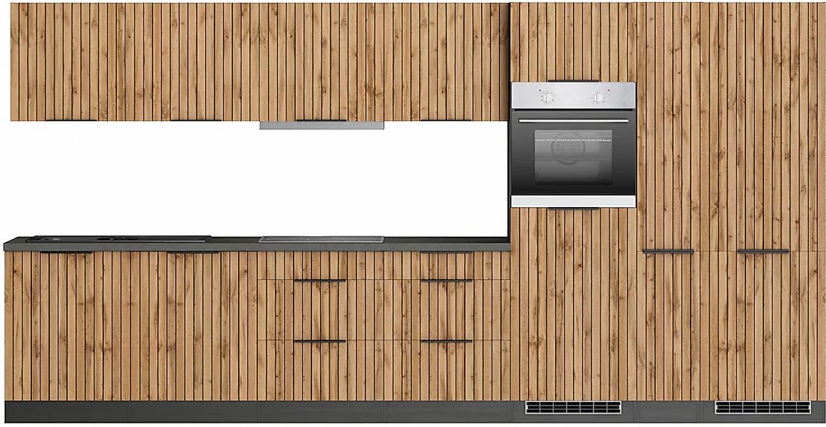 KOCHSTATION Küchenzeile "KS-Lagos, Breite 390 cm, wahlweise mit E-Geräten" günstig online kaufen