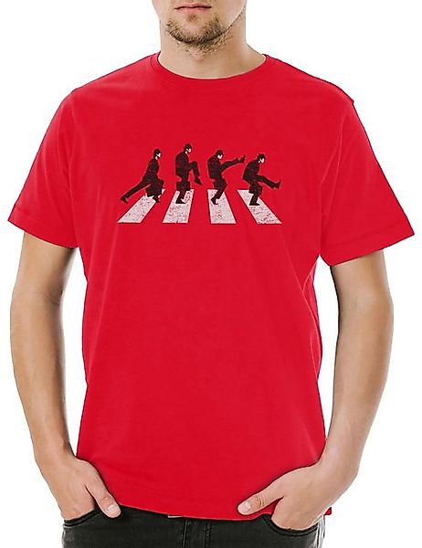 Urban Backwoods Print-Shirt Silly Walk Road Herren T-Shirt Monty Fun Minist günstig online kaufen