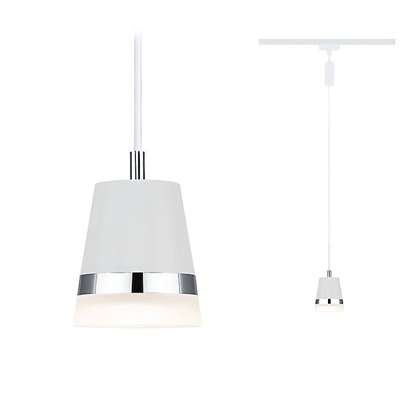 Paulmann Pendelleuchte Cone URail Signalweiß 121,4 cm x 8,4 cm günstig online kaufen