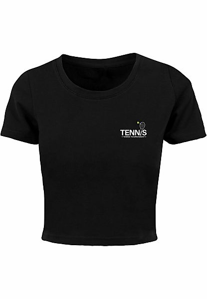 Merchcode T-Shirt "Merchcode Damen Ladies Tennis Racket Cropped Tee" 1 Stk. günstig online kaufen