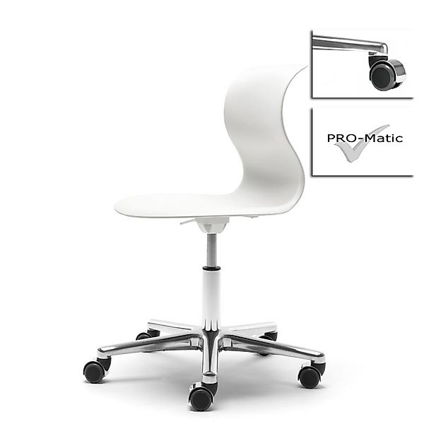 Kinderstuhl Pro 5 schneeweiß Aluminium polliert (+40€) Weich mit Chrom Abde günstig online kaufen
