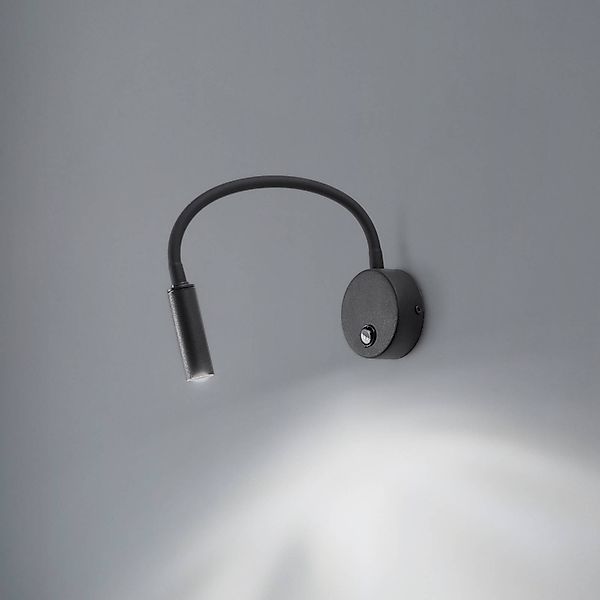 Wandlampe Lagos, 45 cm, schwarz, Leselampe, verstellbar, G9 günstig online kaufen