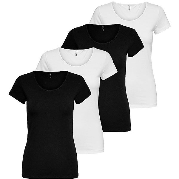 ONLY T-Shirt ONLY Damen 4er Pack günstig online kaufen