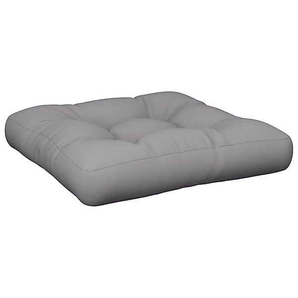 vidaXL Sitzauflage Palettenkissen Grau 58x58x10 cm günstig online kaufen