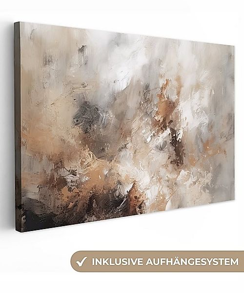 OneMillionCanvasses® Leinwandbild Farbe - Abstrakt - Beige - Kunst, Fotodru günstig online kaufen