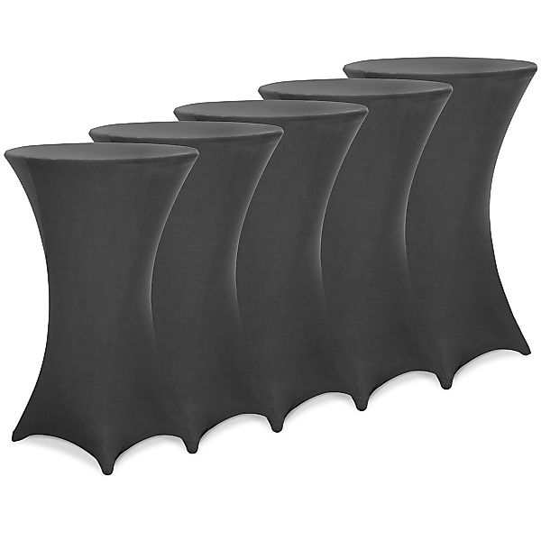 Detex Stehtischhusse, 80cm Grau 5er Set günstig online kaufen