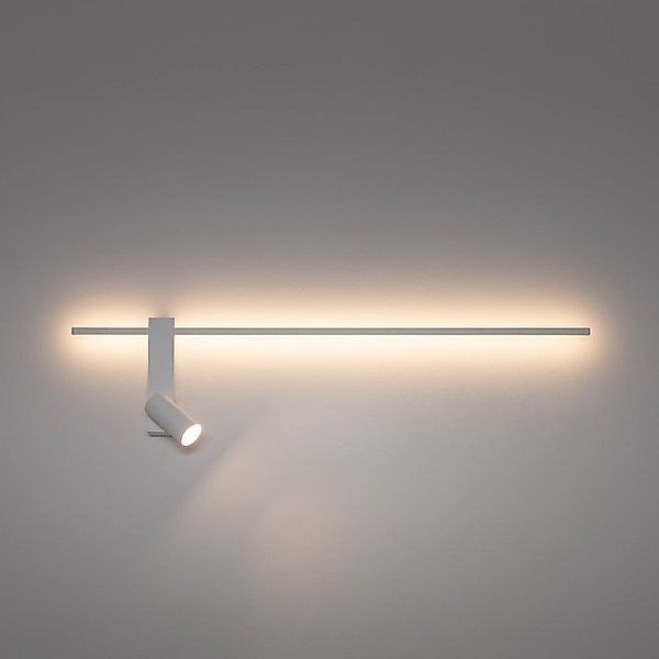 Wandlampe EASY LEFT, weiß, Breite 80 cm, Metall, GU10 + LED günstig online kaufen