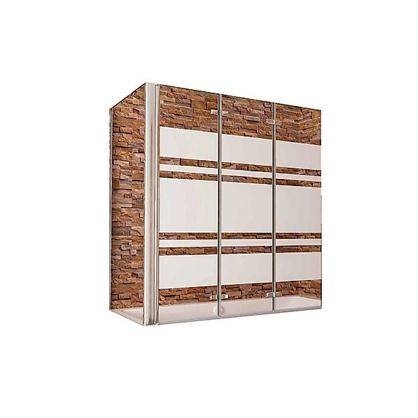 Duschparadies Badewannenaufsatz Badewannenfaltwand 3tlg Faltwand 140x140cm günstig online kaufen