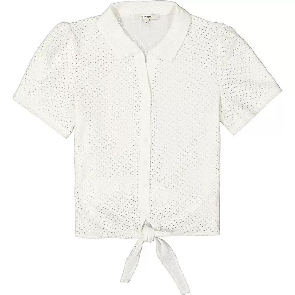 Garcia Kurzärmeliges T-shirt XS Off White / Off White günstig online kaufen