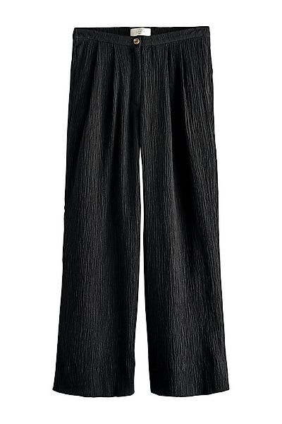 Next Palazzohose Hose mit weitem Bein und Leinen in Knitteroptik (1-tlg) günstig online kaufen