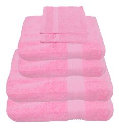 Julie Julsen Handtücher 6-Handtücher-Babyrosa, Baumwolle (6-St) günstig online kaufen