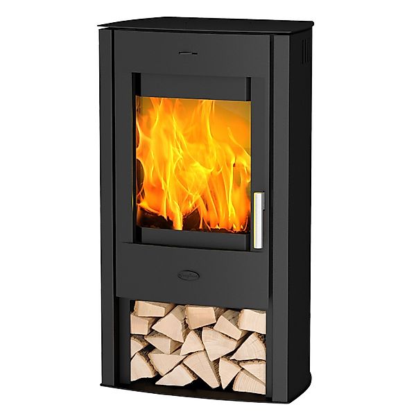 Fireplace Tuvalu Kaminofen Stahl Schwarz 6 kW günstig online kaufen