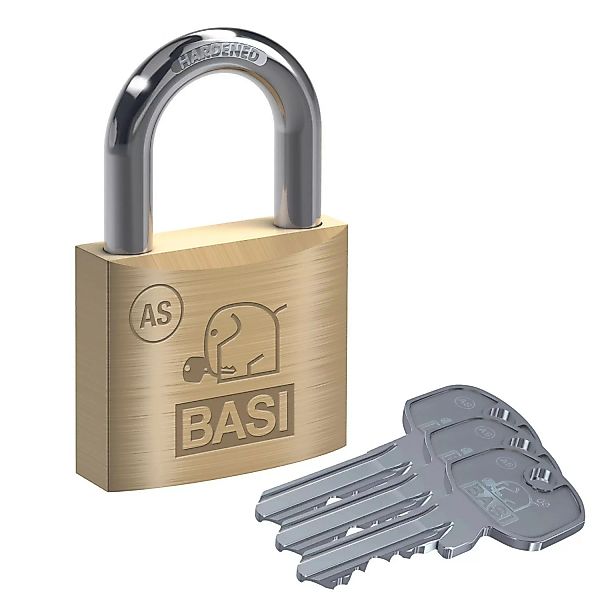 Basi - AS - Vorhangschloss - 50 mm - Messing  - Gleichschließend günstig online kaufen
