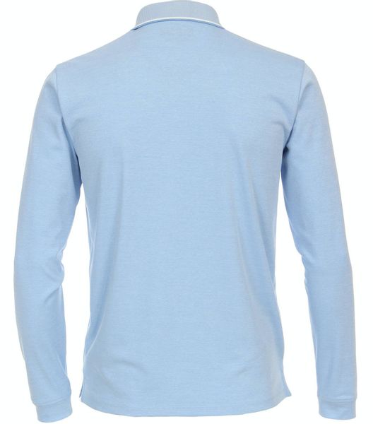 CASAMODA Langarmshirt Polo-Shirt unifarben Poloshirt günstig online kaufen