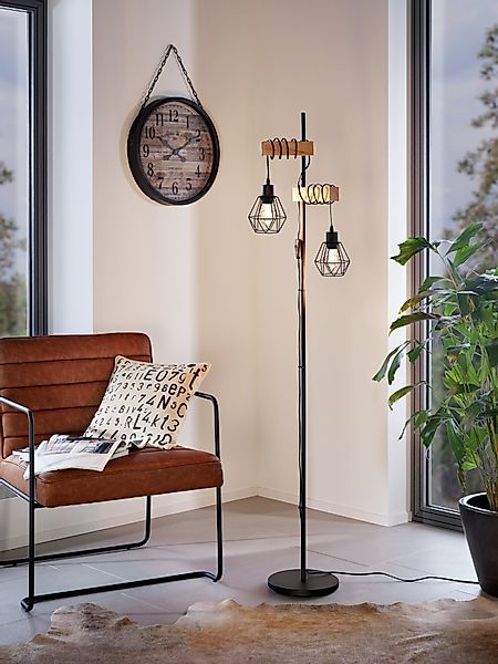 EGLO Stehlampe TOWNSHEND 5 Stehlampe, Stahl günstig online kaufen