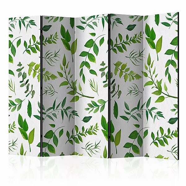 5-teiliges Paravent - Green Twigs Ii [room Dividers] günstig online kaufen