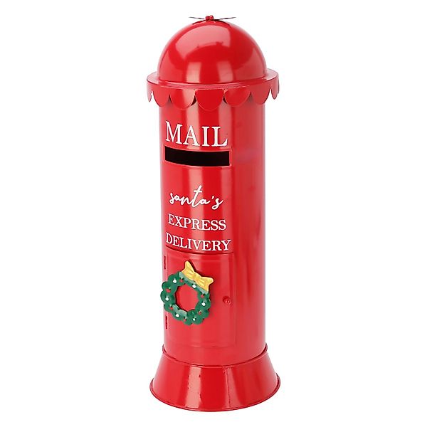 Weihnachts-Briefkasten aus Eisen 19 cm x 53 cm Rot günstig online kaufen