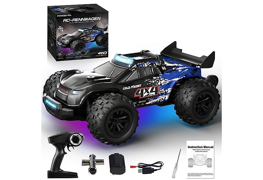 Esun RC-Auto 1:14 Brushless Ferngesteuertes Auto Erwachsene, 50 KM/H RC 4WD günstig online kaufen