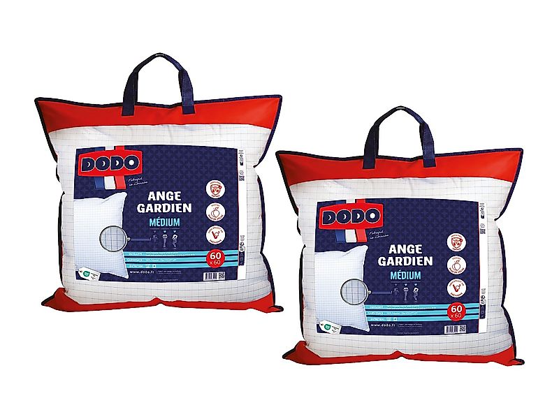Kopfkissen 2er-Set DODO - Vollschutz gegen Milben - 60 x 60 cm - ANGE GARDI günstig online kaufen