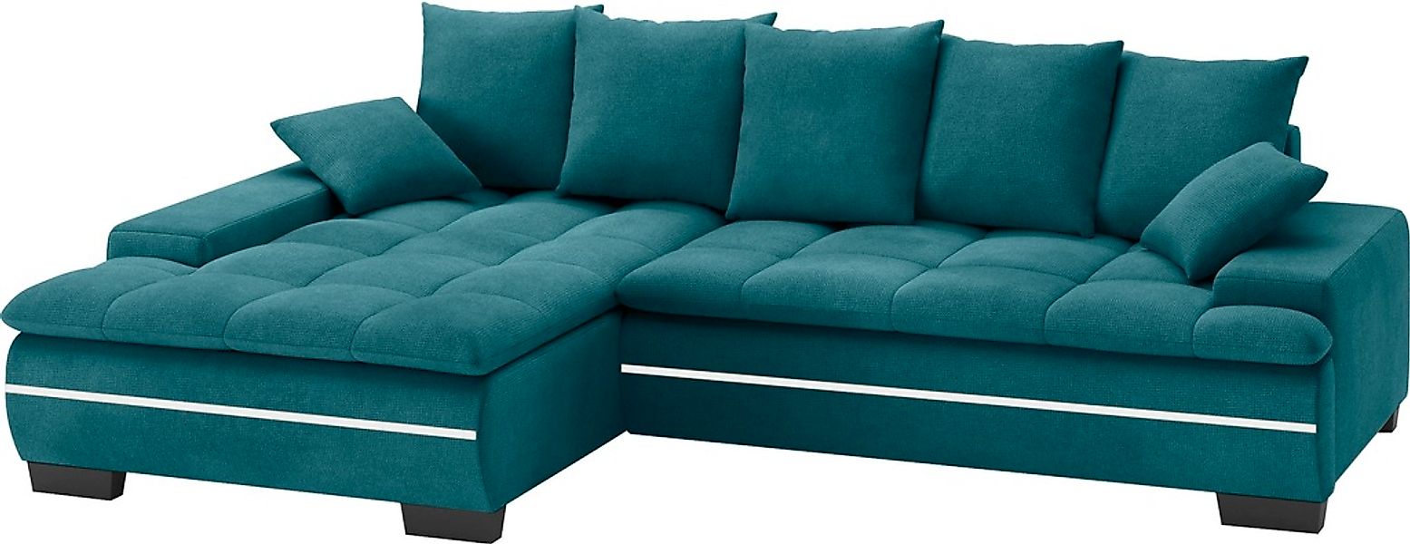 Mr. Couch Ecksofa "Haiti II, L-Form", RGB-LED Beleuchtung, wahlweise mit Ka günstig online kaufen