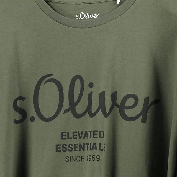 s.Oliver T-Shirt mit Label-Print günstig online kaufen