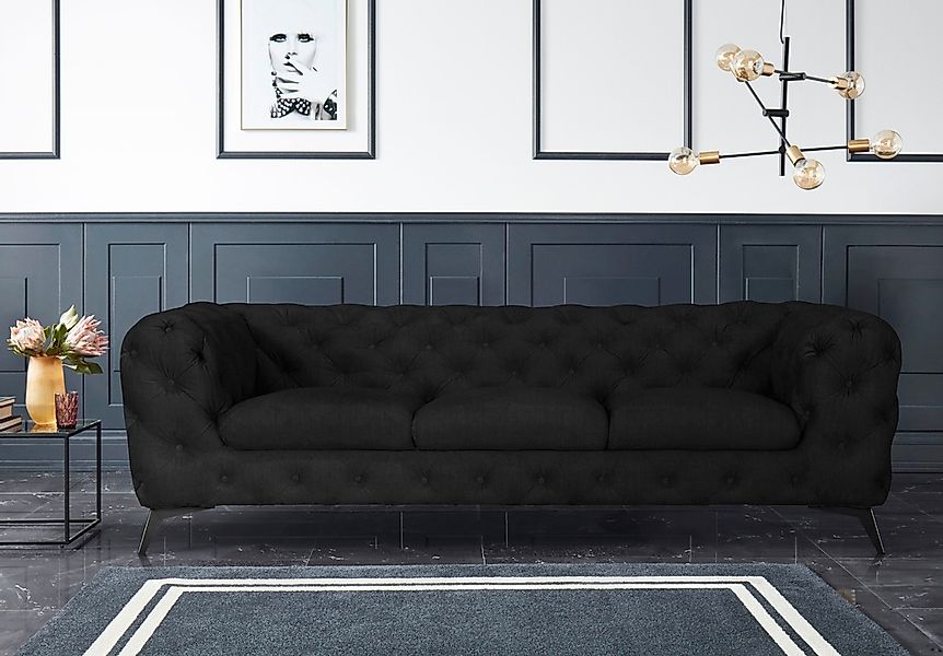 Leonique Chesterfield-Sofa "Glynis" aufwändige Knopfheftung, moderne Cheste günstig online kaufen