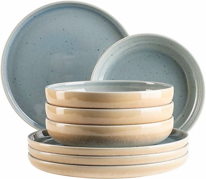 MÄSER Tafelservice »CANDY, aus Steinzeug«, (Set, 8 tlg.), Geschirr-Set, Ser günstig online kaufen