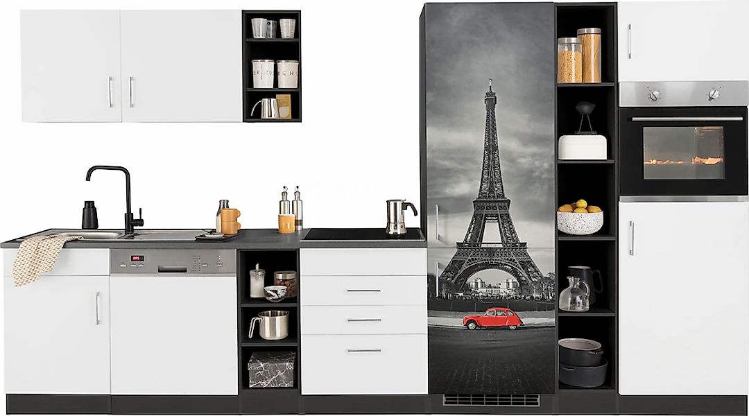 KOCHSTATION Küchenzeile "KS-Paris – Küchen mit einzigartigen Fotomotiven au günstig online kaufen
