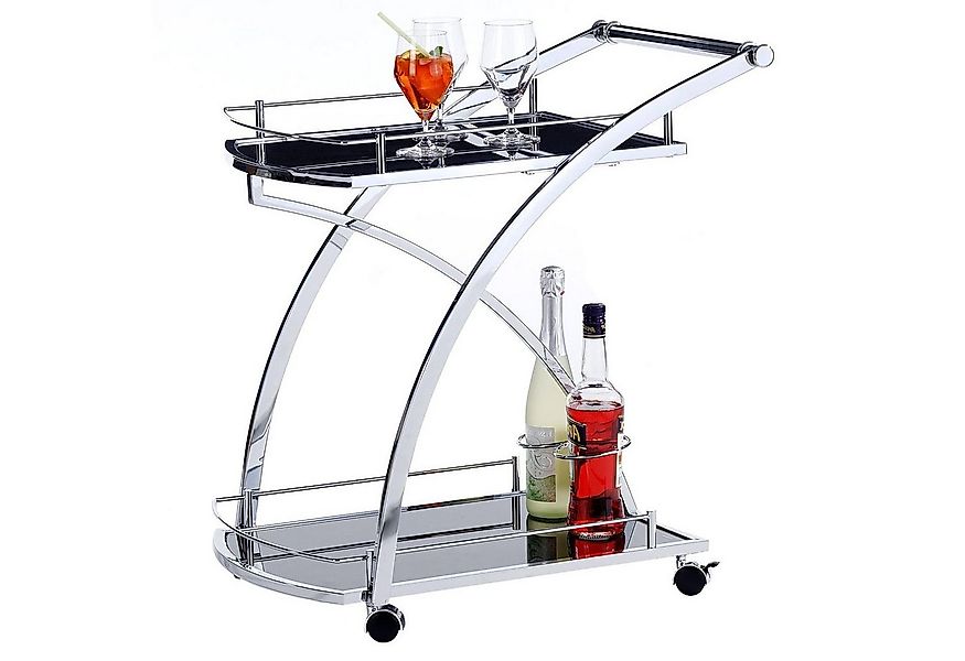 IDIMEX Servierwagen EVO, Barwagen mit Glasböden und Rollen Getränkewagen sc günstig online kaufen