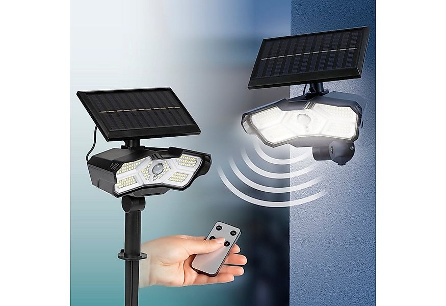 EASYmaxx LED Solarleuchte LED-Solarstrahler Bewegungsmelder schwarz günstig online kaufen
