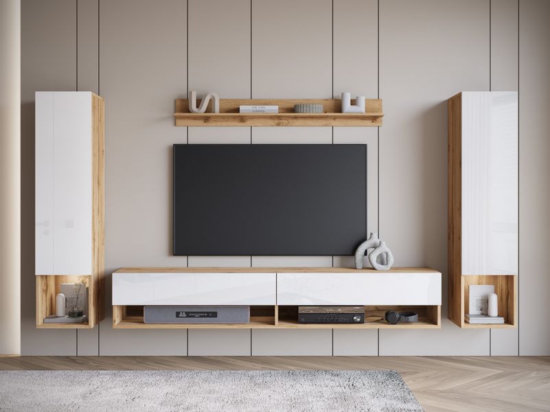 INOSIGN Wohnwand "AMADEO II" Komplett-Set, 4 Stk. tlg. Vitrine Türanschlag günstig online kaufen