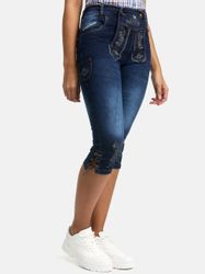 Steigenhöfer Manufaktur Jeansshorts im Lederhosen Look günstig online kaufen