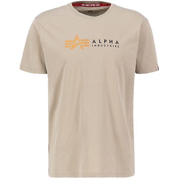 Alpha Industries  T-Shirts & Poloshirts Alpha Label T-Shirt - vintage sand günstig online kaufen