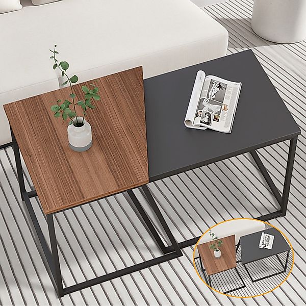 Simloveve Couchtisch 2er Set Beistelltisch Satztisch günstig online kaufen