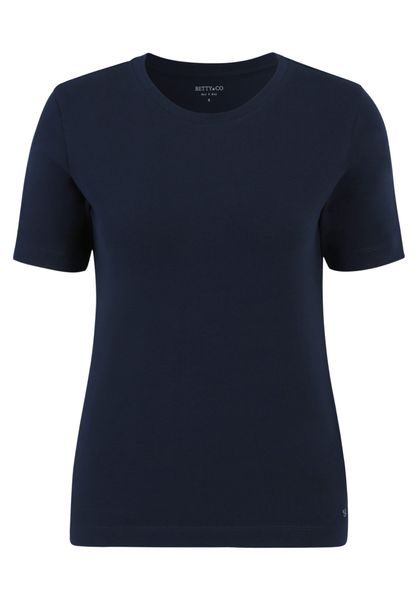 Betty&Co Kurzarmshirt "Damen Basic Shirt mit Rundhalsausschnitt" 1 Stk. tlg günstig online kaufen