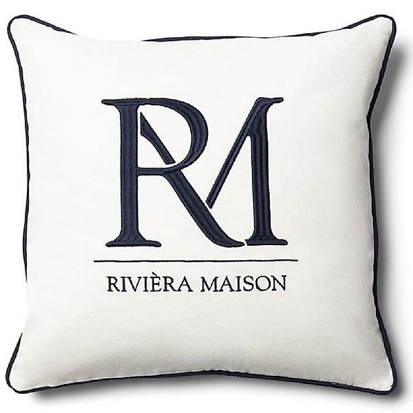 Rivièra Maison Kissenhülle Kissenhülle RM Monogram günstig online kaufen