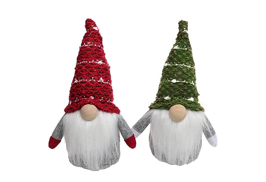 Dragimex Weihnachtsfigur Filz Wichtel 2er Set 20cm Weihnachtsdekoration Win günstig online kaufen