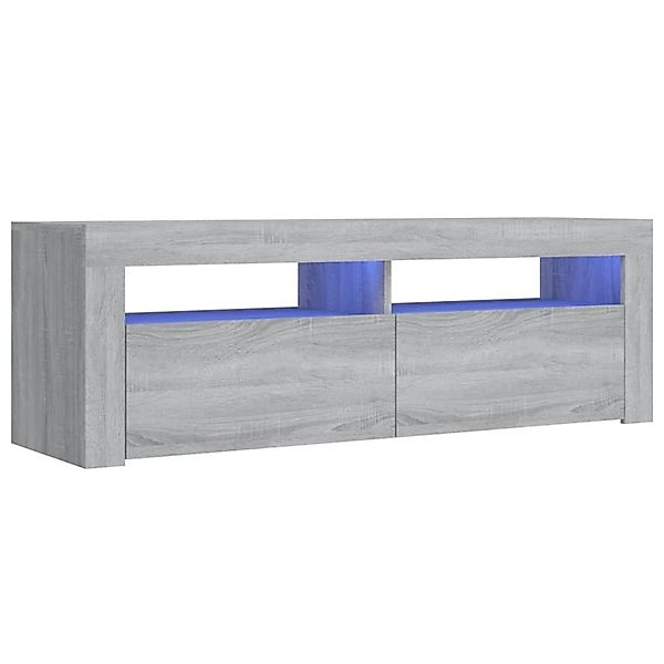 VidaXL TV-Schrank mit LED-Leuchten Grau Sonoma 120x35x40 cm  Modell 2 günstig online kaufen