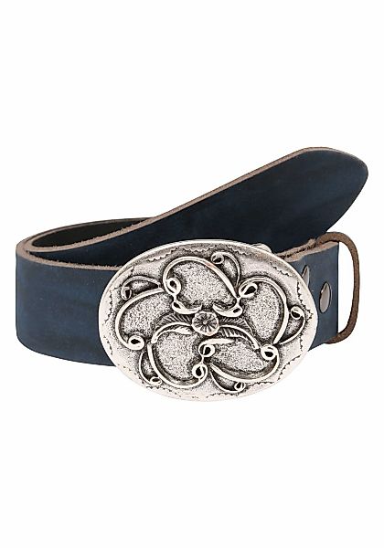 Rettungsring Gürtel Ledergürtel, Koppelschließe im floralen Design, auswech günstig online kaufen