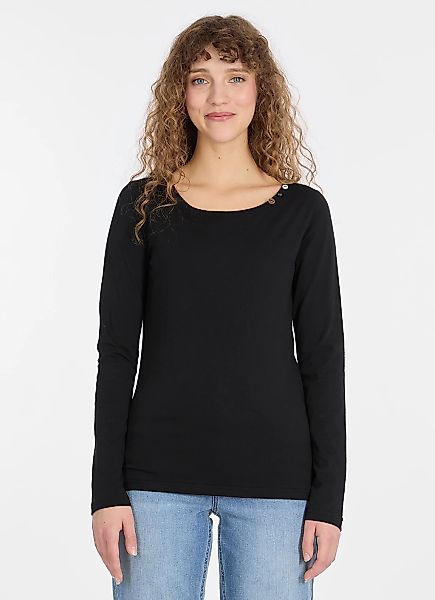 Ragwear Langarmshirt "FLLORAH LONG GOTS", mit süßen Zierknöpfen am Ausschni günstig online kaufen