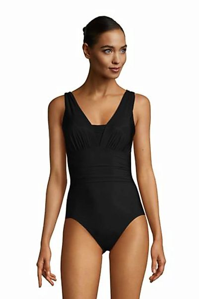 Shape-Badeanzug mit V-Ausschnitt SLENDER, Damen, Größe: L Normal, Schwarz, günstig online kaufen