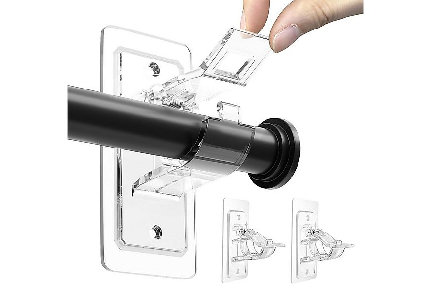 FOUORTUNATE-BEE Gardinenstangenhalter Gardinenstangenhalterungen ohne Bohre günstig online kaufen