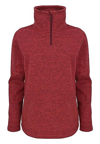 Elkline Strickpullover Fastforward Fleecepullover mit Stehkragen halber Rei günstig online kaufen