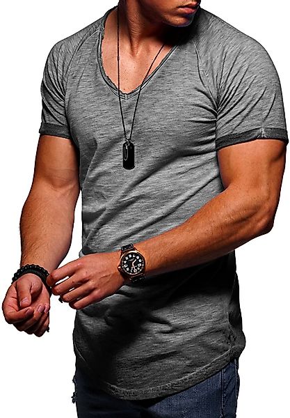 behype T-Shirt "DANNY" mit modernem V-Ausschnitt günstig online kaufen