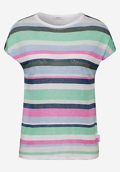 Cecil T-Shirt LINEN OPTIC_striped t-shirt günstig online kaufen