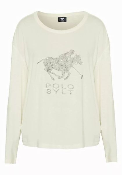 Polo Sylt Langarmshirt mit Logo-Motiv und -Schriftzug günstig online kaufen