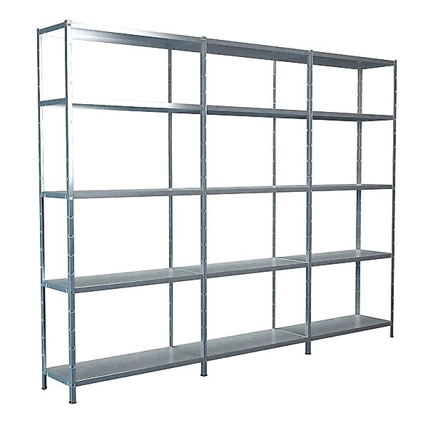 Schulte Steck-Grund- und 2 x Anbauregale 200 cm x 320 cm x 35 cm Verzinkt günstig online kaufen