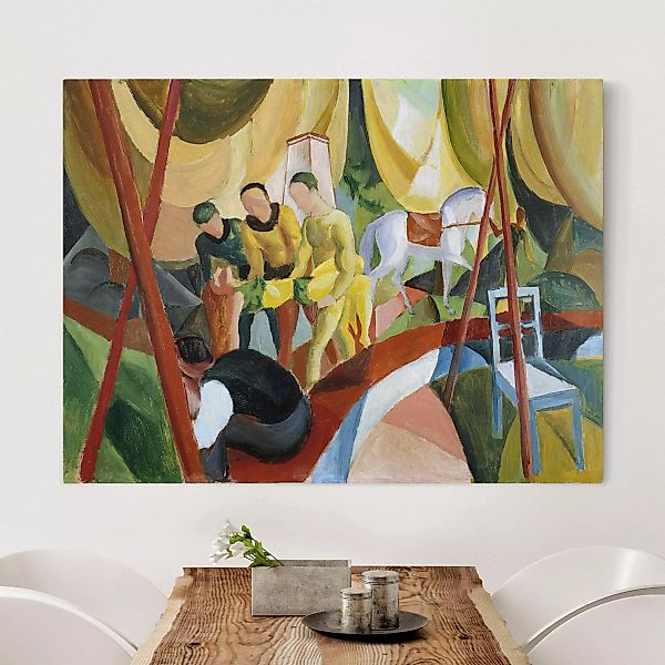 Leinwandbild - Querformat August Macke - Zirkus günstig online kaufen