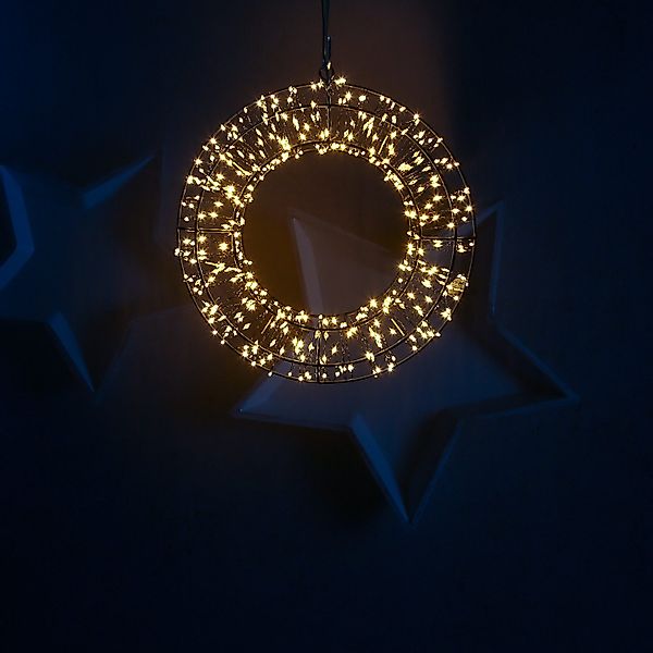 MARELIDA Dekokranz LED Lichtkranz Türkranz Weihnachtskranz günstig online kaufen