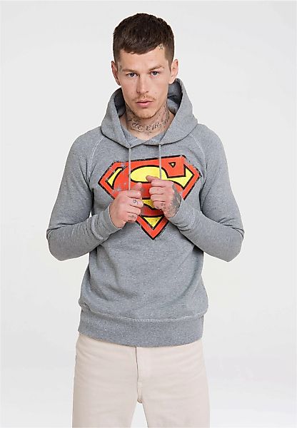 LOGOSHIRT Kapuzensweatshirt "DC – Superman Logo", mit Superhelden-Print günstig online kaufen